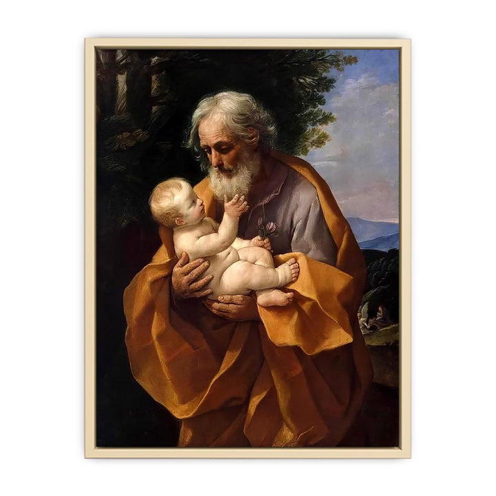 St Joseph with the Infant Jesus c. 1635  Art Print