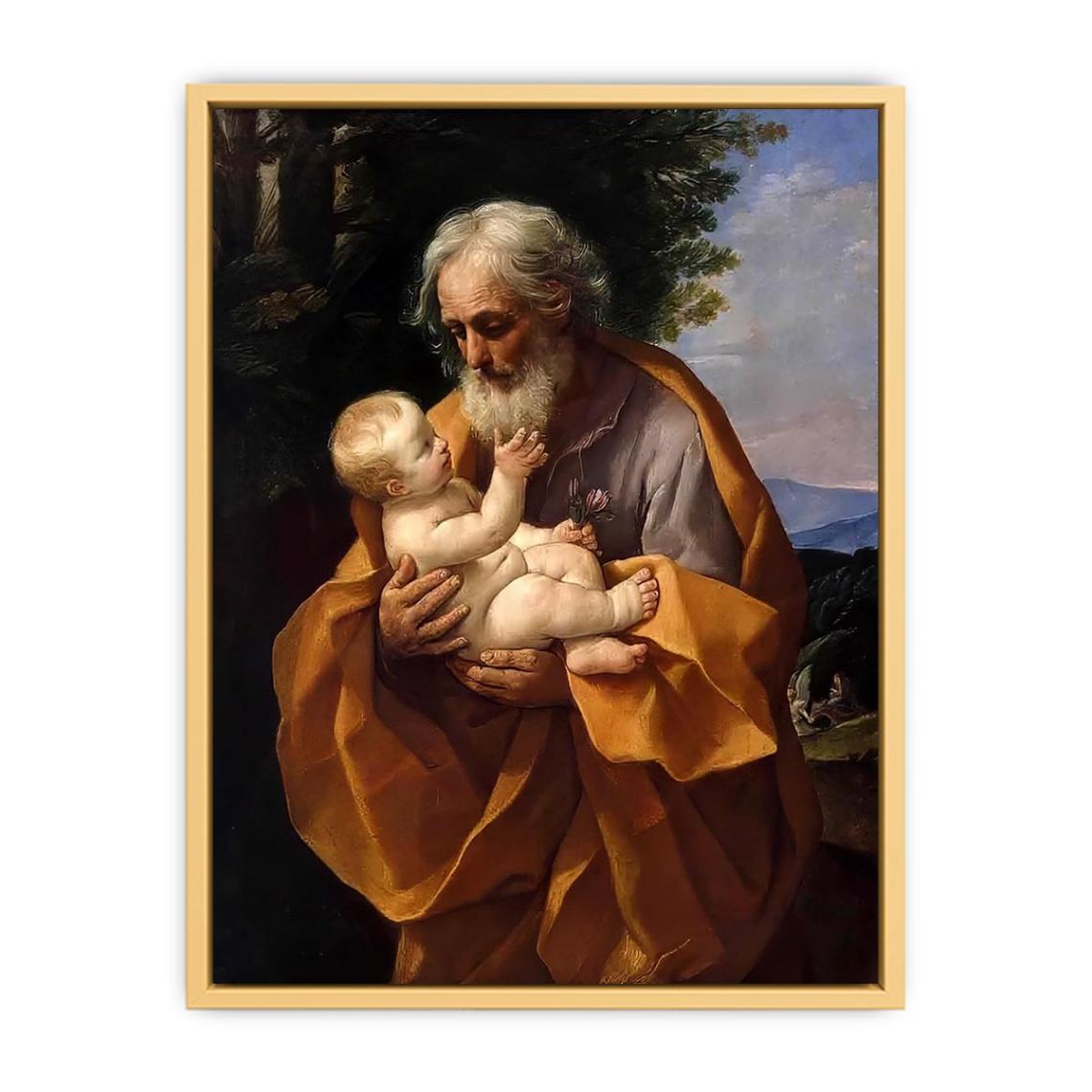 St Joseph with the Infant Jesus c. 1635 Streched canvas