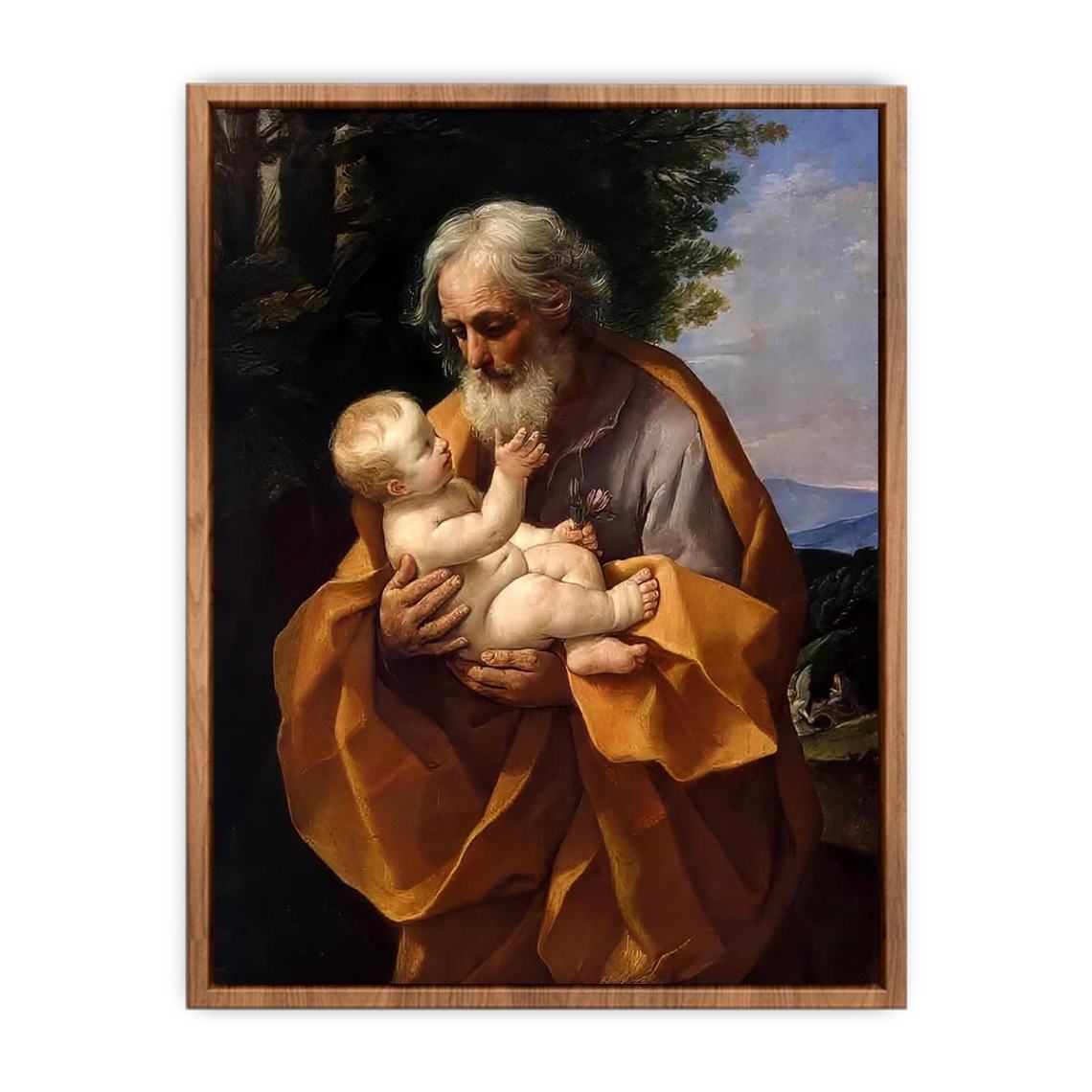 St Joseph with the Infant Jesus c. 1635  Poster