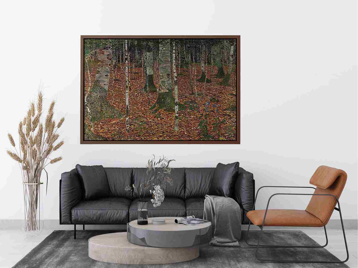 Birch Forest by Gustav Klimt Painting 