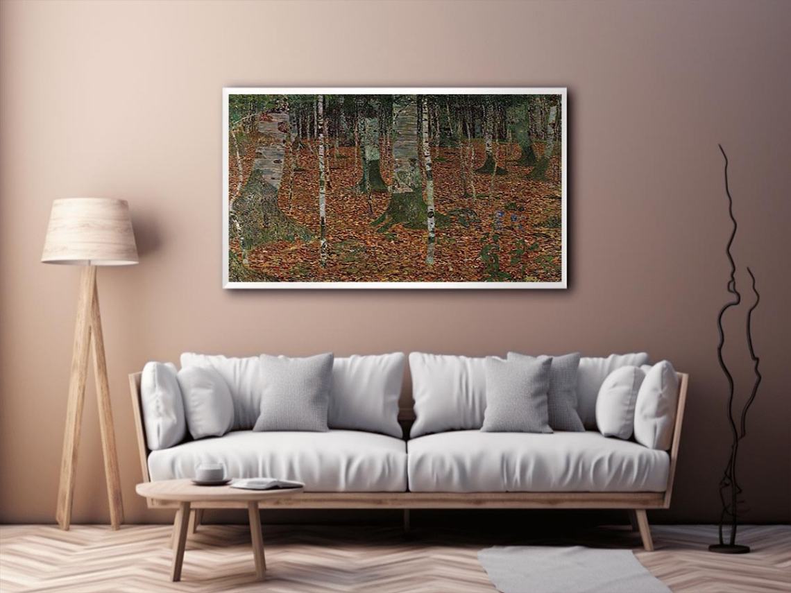 Birch Forest by Gustav Klimt Painting 