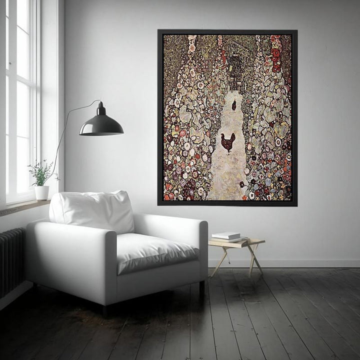Garden with Roosters by Gustav Klimt Painting