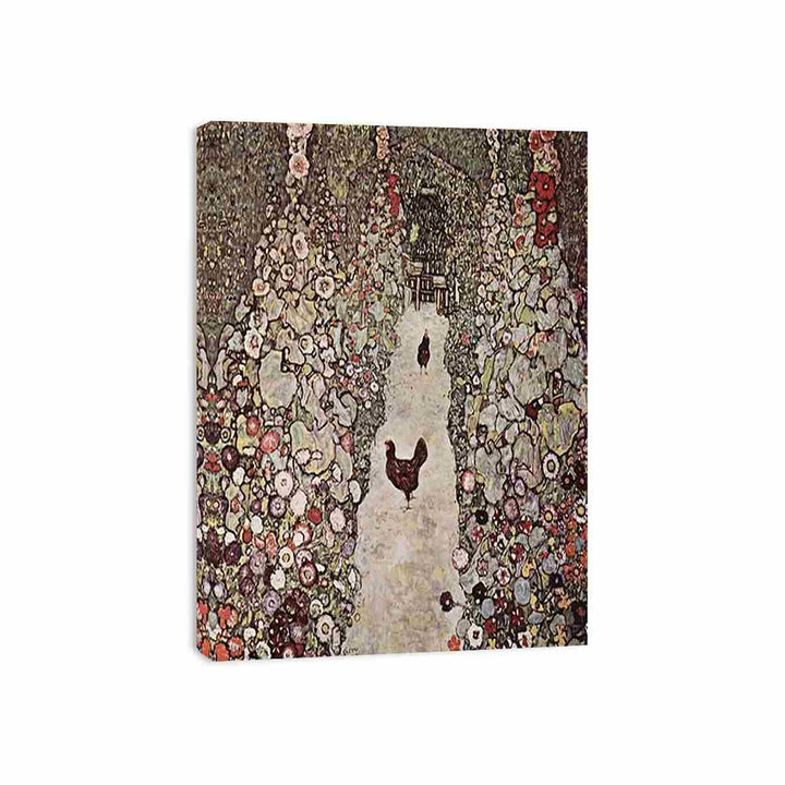 Garden with Roosters by Gustav Klimt  Painting