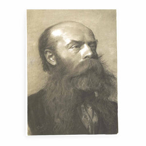 Portrait of a man with beard in three quarter profil
