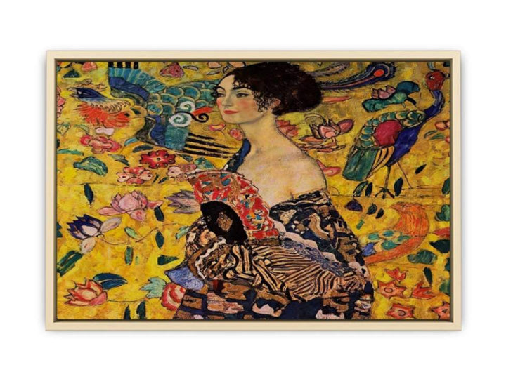 Lady With Fan  Art Print
