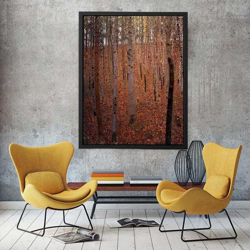 Beech Forest Buchenwald I by Gustav Klimt Painting 