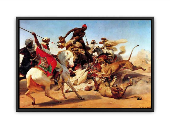 The Lion Hunt Canvas Print