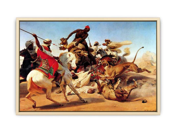 The Lion Hunt  Art Print
