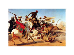 The Lion Hunt by Horace Vernet