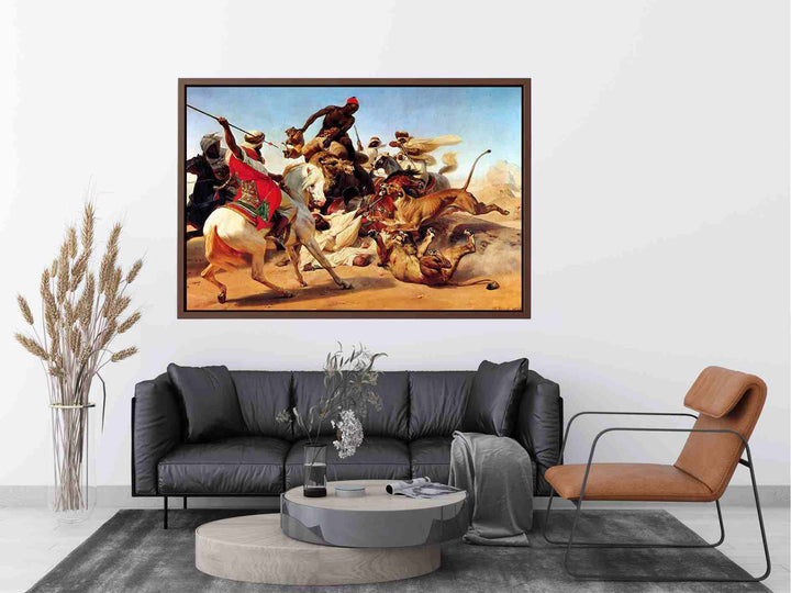 The Lion Hunt Painting