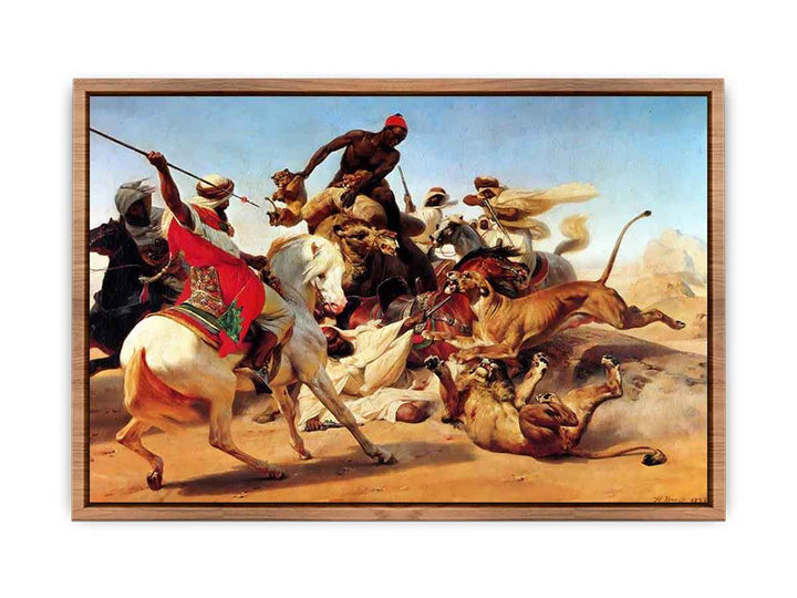 The Lion Hunt  Poster