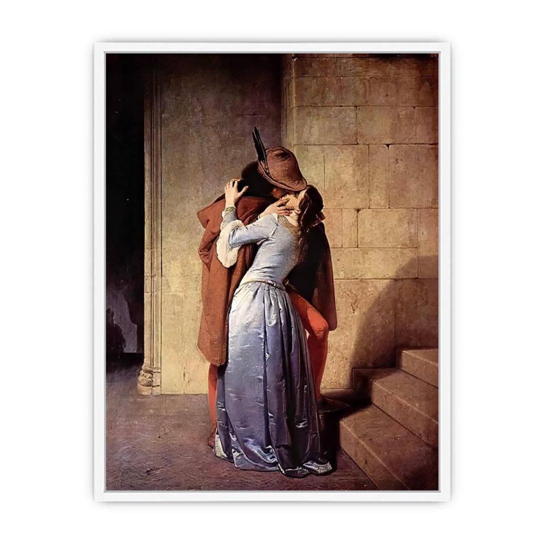 The Kiss by Francesco Paolo Hayez Framed Print