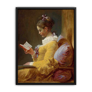 A Young Girl Reading c. 1776 Canvas Print