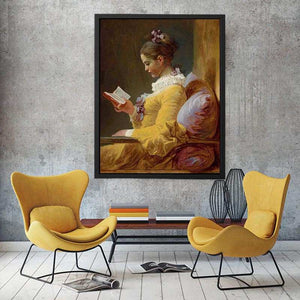 A Young Girl Reading c. 1776 by Jean-Honore Fragonard Painting 