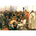 Reply of the Zaporozhian Cossacks to Sultan Mehmed IV of Turkey by Ilya Efimovich Efimovich Repin
