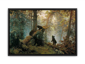Morning in the Pine-tree Forest Canvas Print