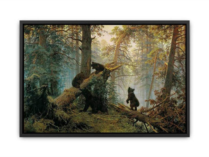 Morning in the Pine-tree Forest Canvas Print