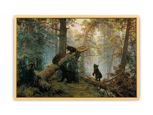Morning in the Pine-tree Forest Streched canvas