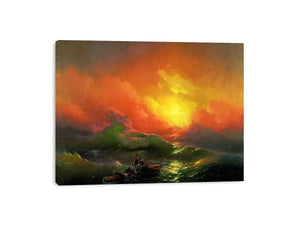 The Ninth Wave (1850) by Ivan Konstantinovich Aivazovsky Painting 
