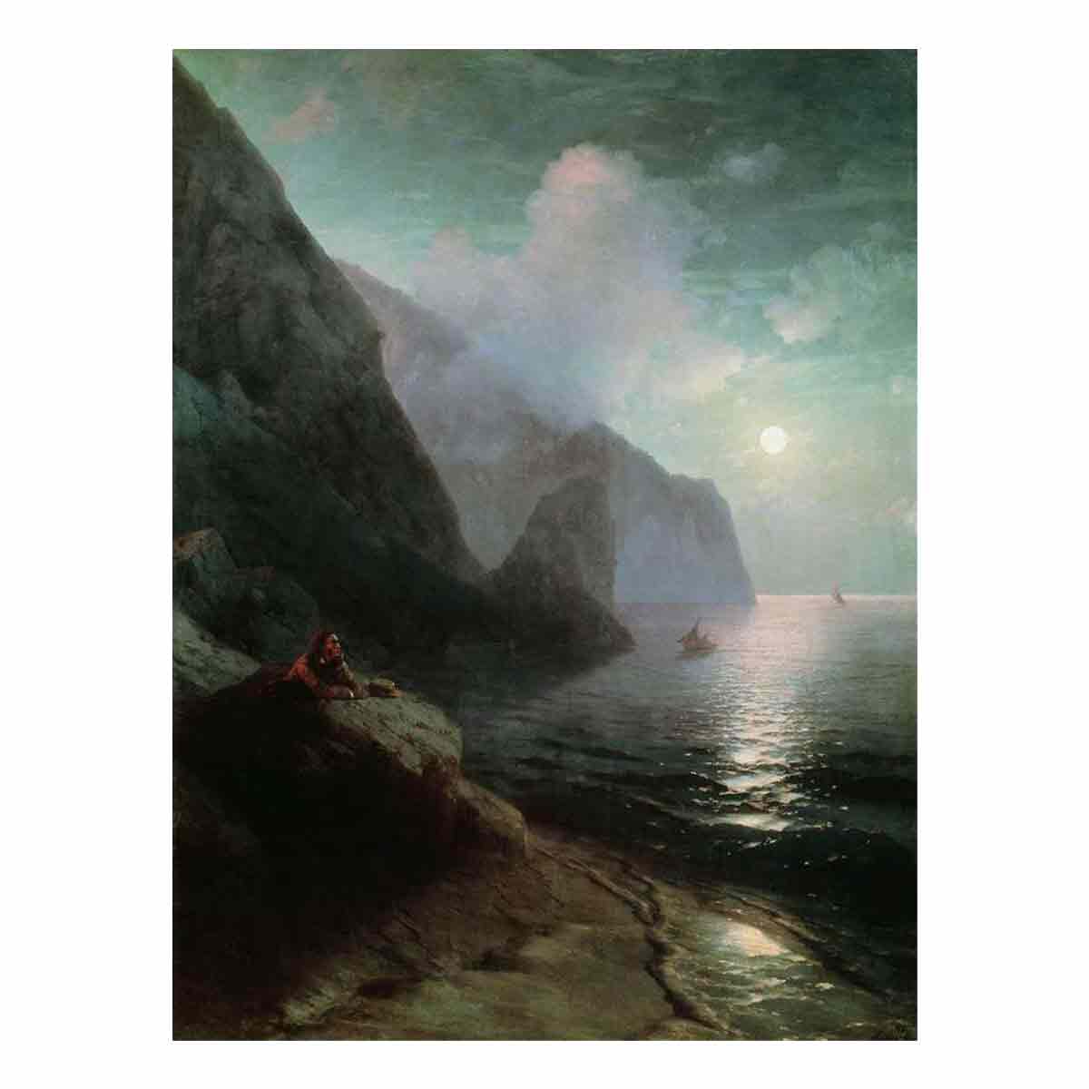 Puskin in Crimea near Gurzuf rocks