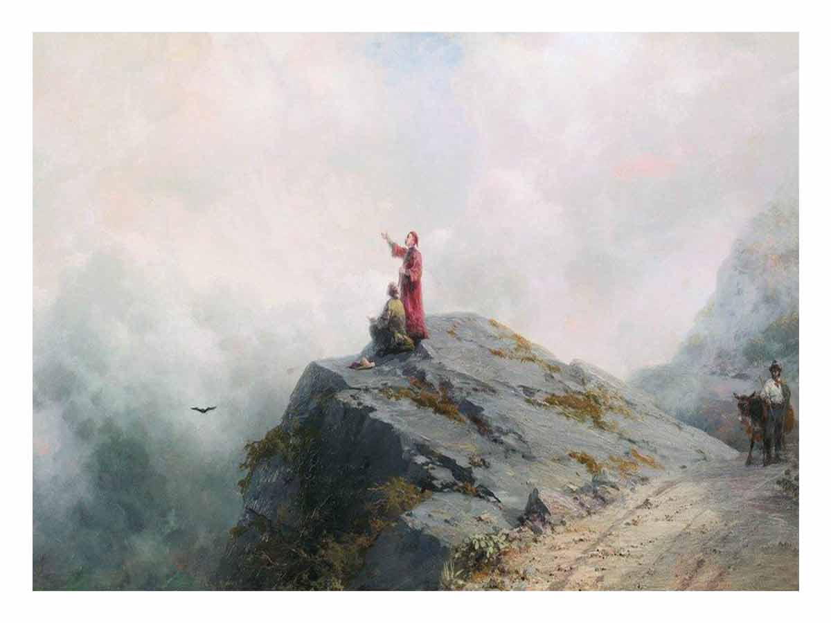Dante Shows an Artist Some Unusual Clouds