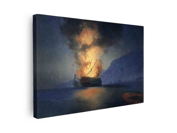 Exploding Ship Painting Exploding Ship