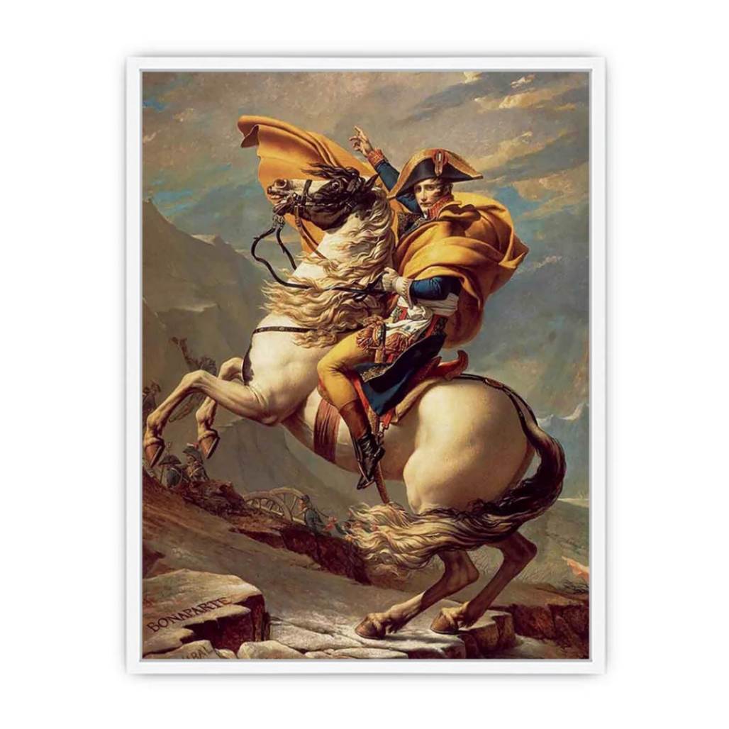 Napoleon Crossing the Alps Framed Print