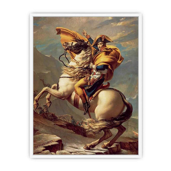 Napoleon Crossing the Alps Framed Print