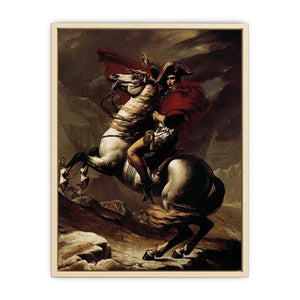 Bonaparte, Calm on a Fiery Steed, Crossing the Alps 1801  Art Print