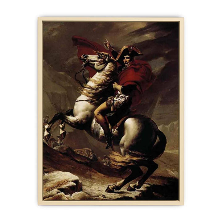 Bonaparte, Calm on a Fiery Steed, Crossing the Alps 1801  Art Print