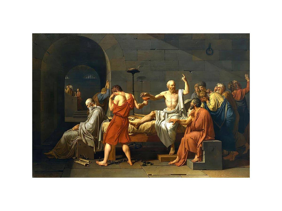 The Death of Socrates by Jacques Louis David Painting 