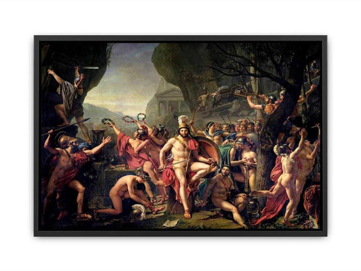 Leonidas at Thermopylae 1814 Canvas Print
