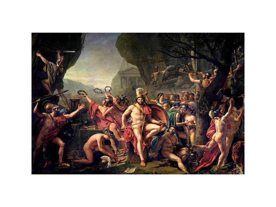 Leonidas at Thermopylae 1814 by Jacques Louis David