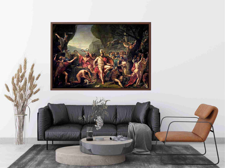 Leonidas at Thermopylae 1814 Painting