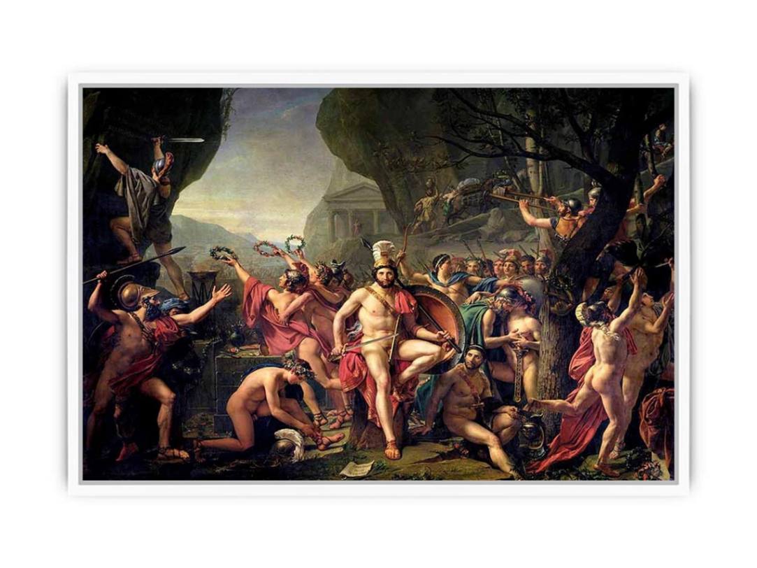 Leonidas at Thermopylae 1814 Framed Print