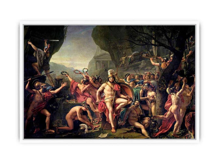 Leonidas at Thermopylae 1814 Framed Print