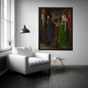 Portrait of Giovanni Arnolfini and his Wife 1434 by Jan Van Eyck Painting 