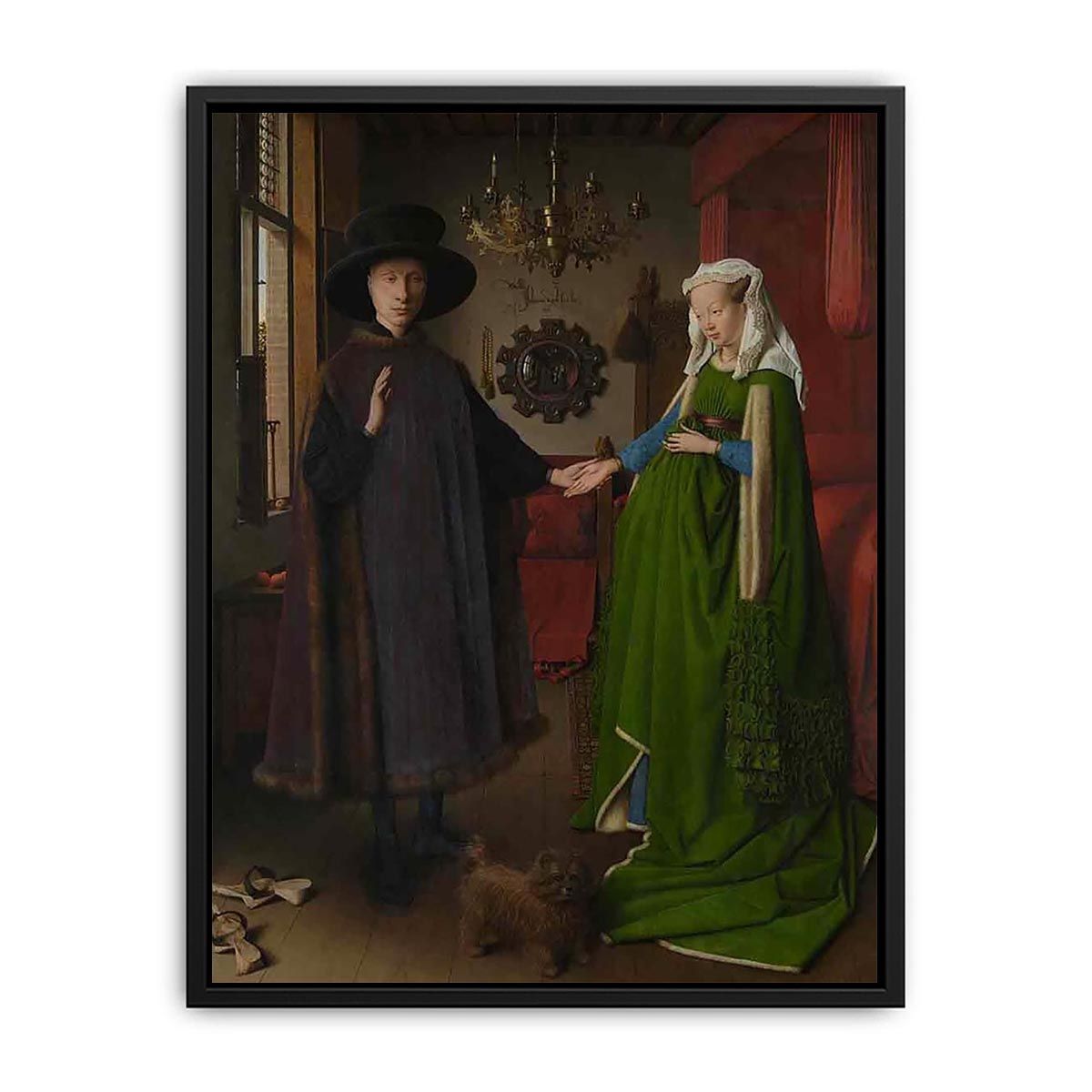 Portrait of Giovanni Arnolfini and his Wife 1434 Canvas Print