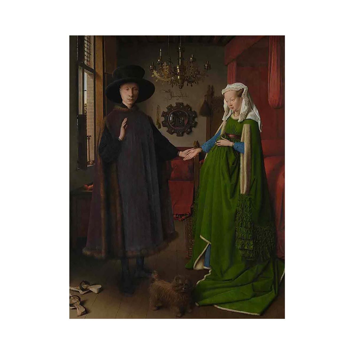 Portrait of Giovanni Arnolfini and his Wife 1434 by Jan Van Eyck