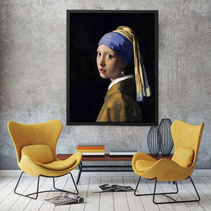 Girl with a Pearl Earring by Jan Vermeer Van Delft Painting