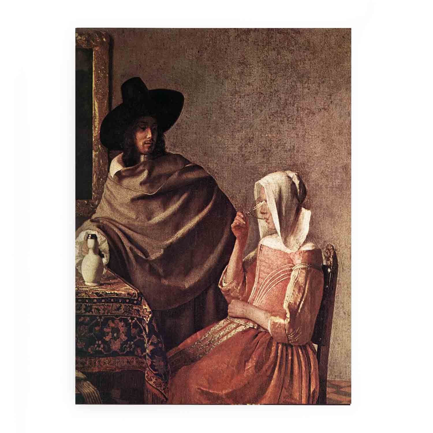 A Lady Drinking and a Gentleman (detail)