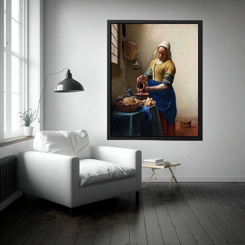 The Milkmaid Painting  by Jan Vermeer