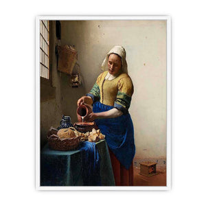 The Milkmaid c. 1658 Framed Print