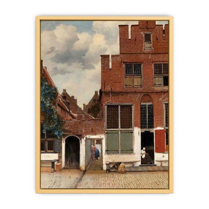 The Little Street (or Het Straatje) Streched canvas
