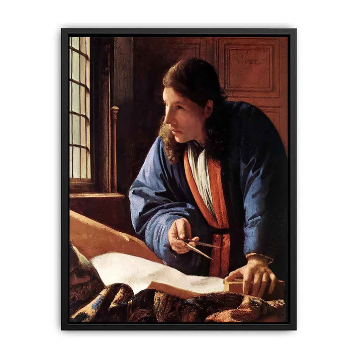 The Geographer  by Jan Vermeer Van Delft Canvas Print