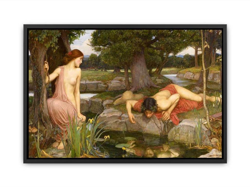 Echo and Narcissus 1903 Canvas Print