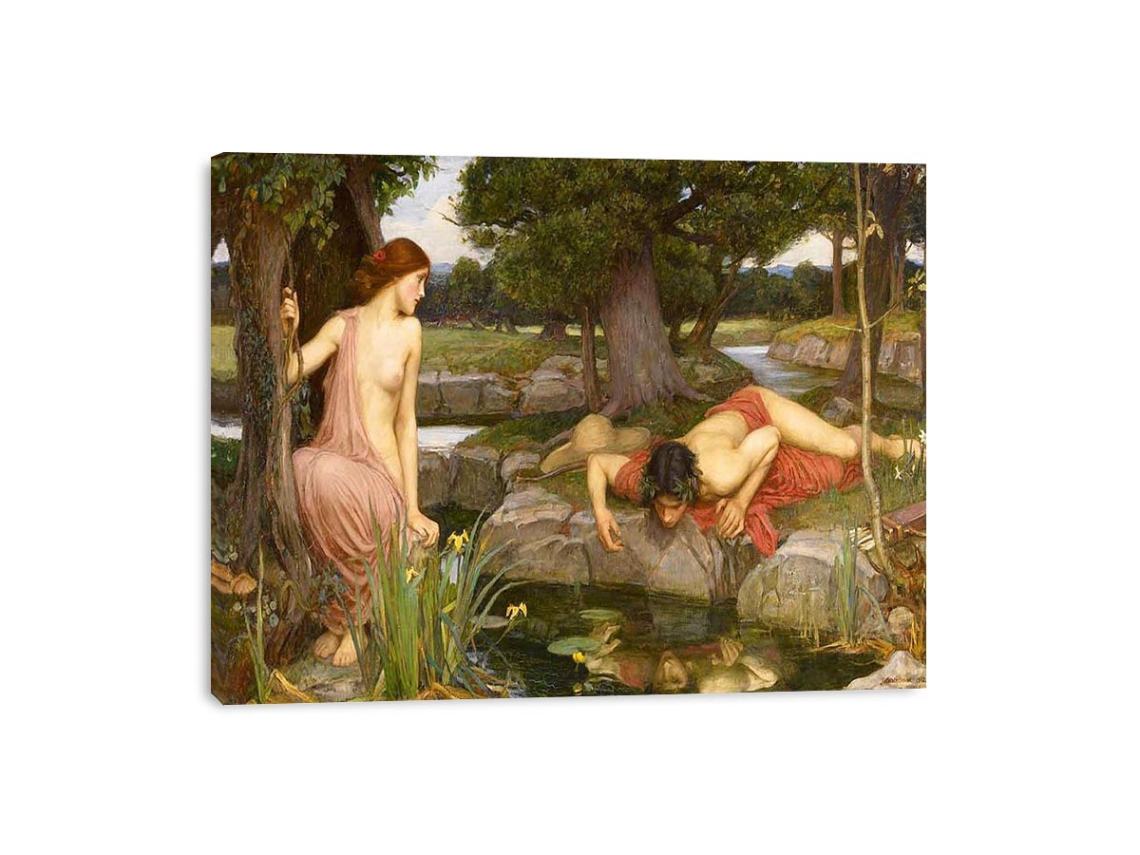 Echo and Narcissus 1903 by John William Waterhouse Painting 