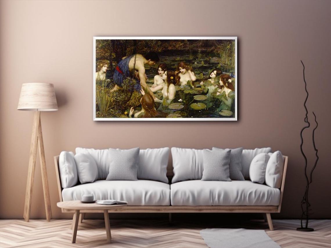 Hylas and the Nymphs 1896 by John William Waterhouse Painting 