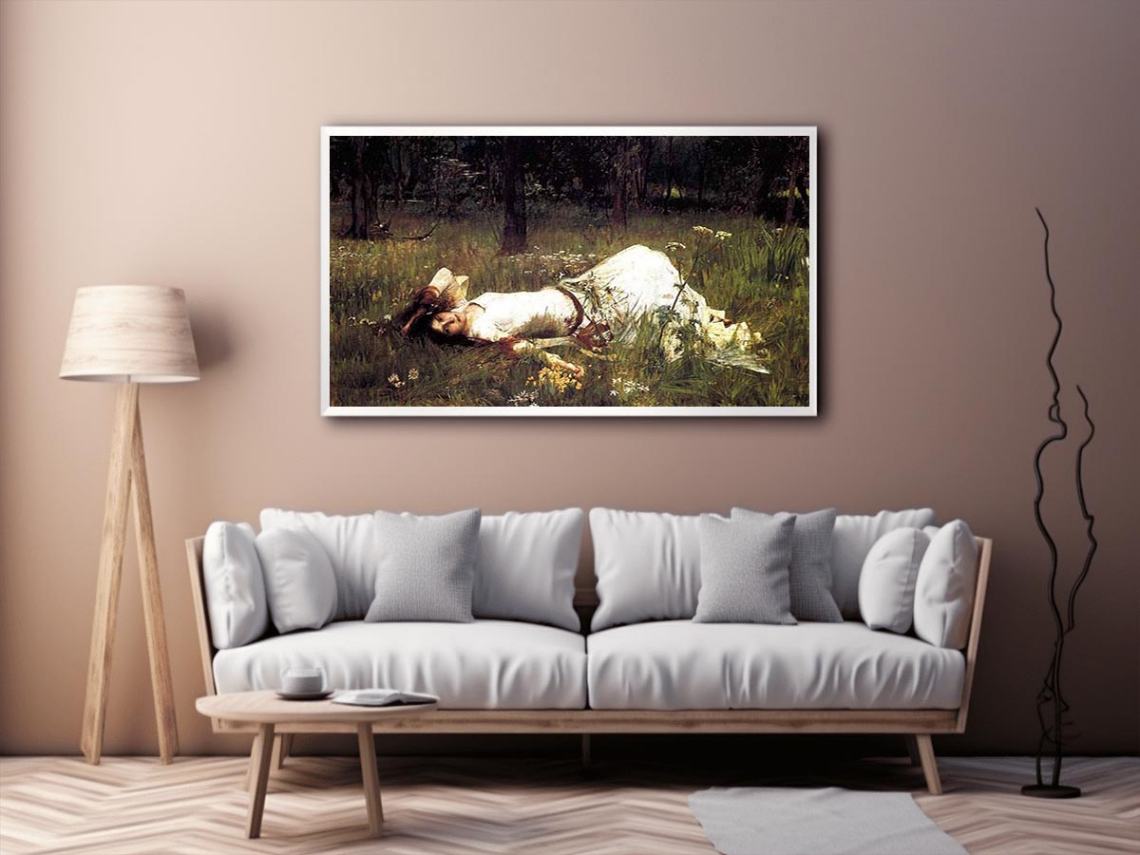 Ophelia 1889 by John William Waterhouse Painting 