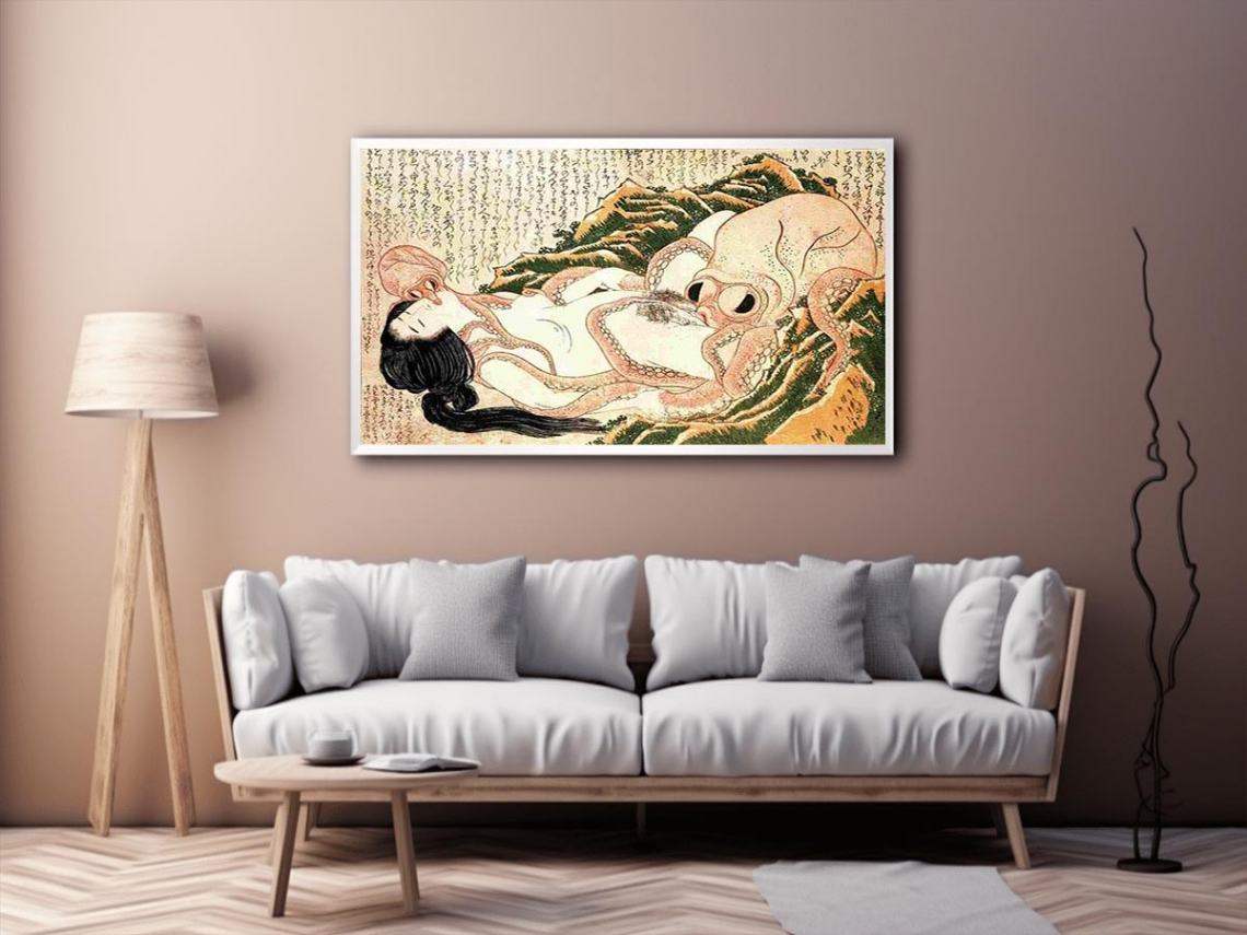 Dream of the Fisherman's Wife by Katsushika Hokusai Painting 